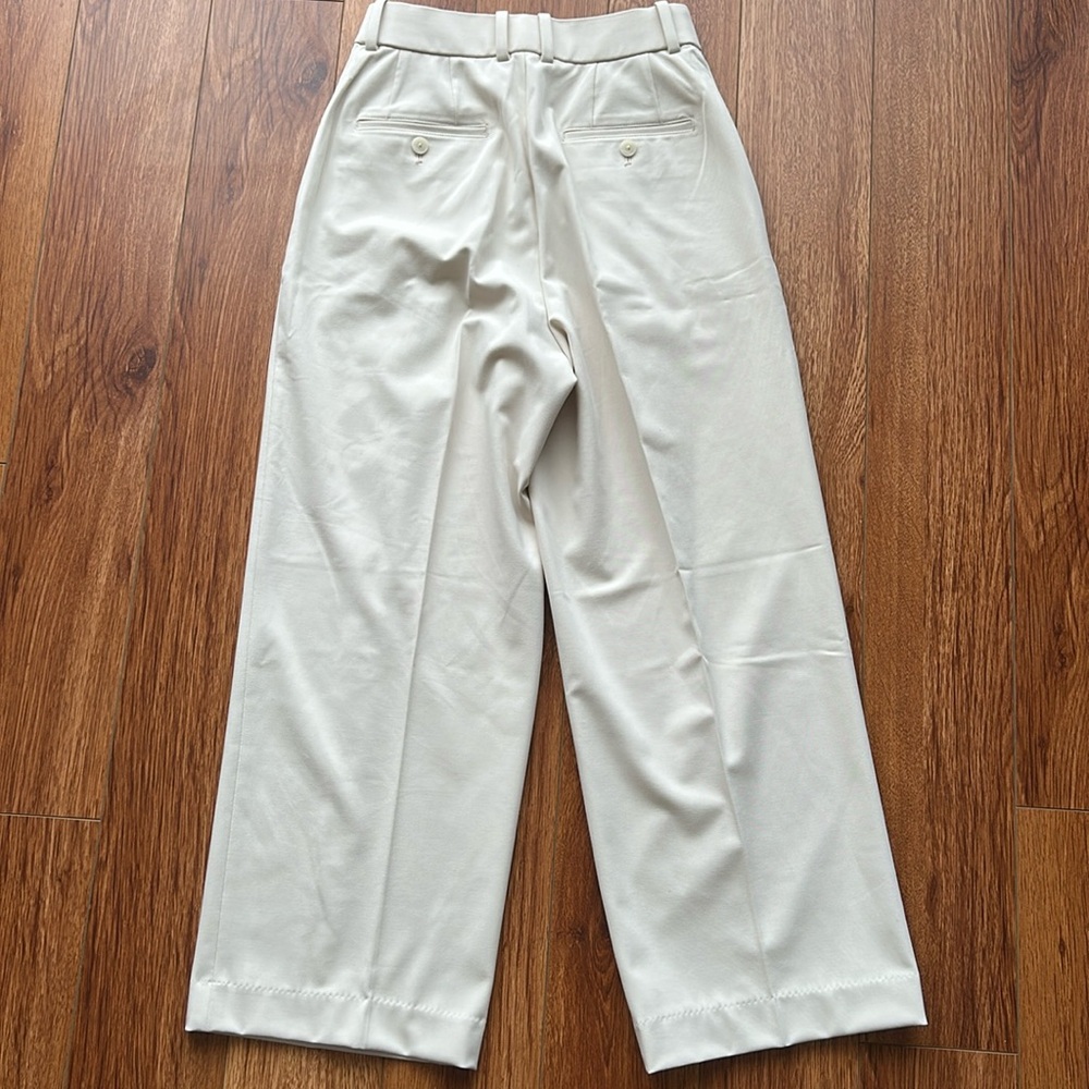 Uniqlo Pleated Wide Pants Ivory in XS EUC - Picture 3 of 7
